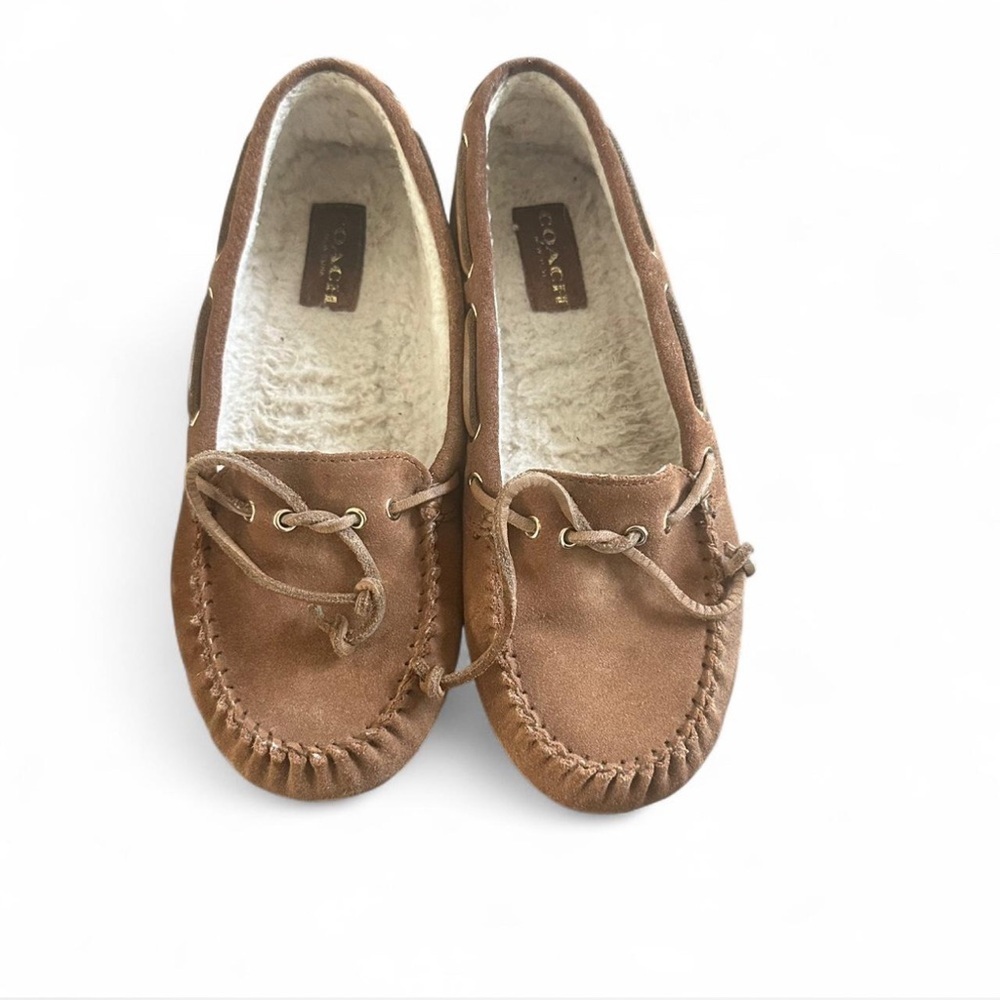 Coach Women's Tan Moccasins‎